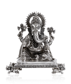 Lord Ganesh in Silver Antique workmanship