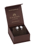 Fresh Water Button White Color Pearl Earrings in Silver