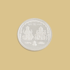 Silver Laxmi Ganesh 20 Grams Coin