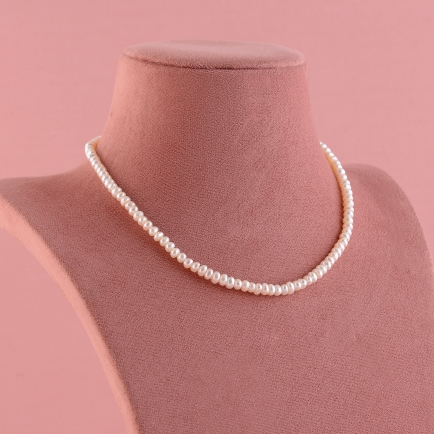 Fresh Water One Line Pearl Necklace