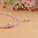 Two Line Natural Pearl Necklace Set