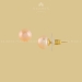 Pink Pearl Button Stud