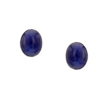 Blue Sapphire Stud Earrings